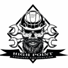 HP HIGH POINT CONCRETE CONSTRUCTION logo