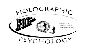 HP HOLOGRAPHIC PSYCHOLOGY OUR WORLD IS OUR REFLECTION OF OUR UNDERSTANDING logo