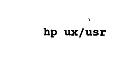 HP UX/USR logo
