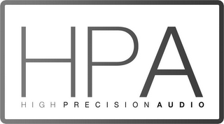 HPA HIGH PRECISION AUDIO logo