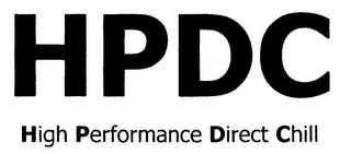 HPDC HIGH PERFORMANCE DIRECT CHILL logo