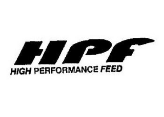 HPF HIGH PERFORMANCE FEED logo