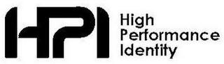 HPI HIGH PERFORMANCE IDENTITY logo