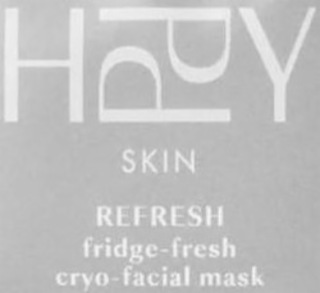 HPPY SKIN REFRESH FRIDGE-FRESH CRYO-FACIAL MASK logo