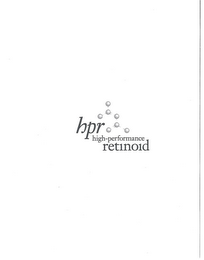 HPR HIGH-PERFORMANCE RETINOID logo