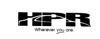 HPR WHEREVER YOU ARE. logo