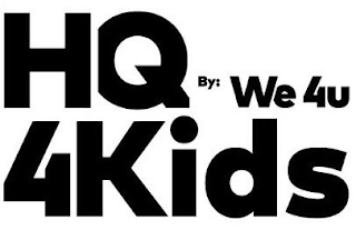 HQ 4KIDS BY: WE 4U logo