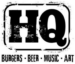 HQ BURGERS ­ BEER ­ MUSIC ­ ART logo