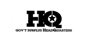 HQ GOV'T SURPLUS HEADQUARTERS logo