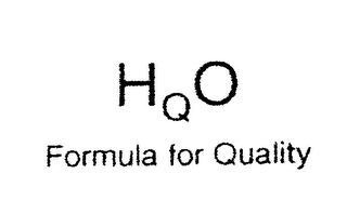 HQO FORMULA FOR QUALITY logo