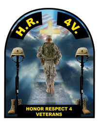 H.R. 4V. HONOR RESPECT 4 VETERANS logo