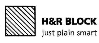 H&R BLOCK JUST PLAIN SMART logo
