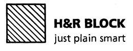 H&R BLOCK JUST PLAIN SMART logo