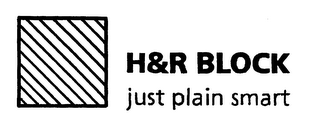 H&R BLOCK JUST PLAIN SMART logo