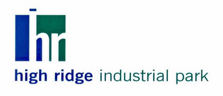 HR HIGH RIDGE INDUSTRIAL PARK logo