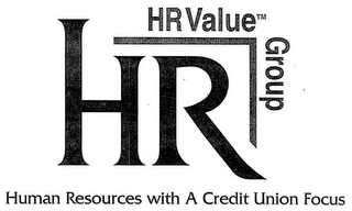 HR HRVALUE GROUP HUMAN RESOURCES WITH A CREDIT UNION FOCUS logo