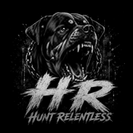 HR HUNT RELENTLESS logo