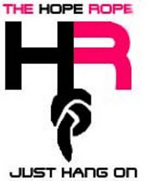 HR THE HOPE ROPE JUST HANG ON logo