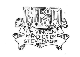 HRD THE VINCENT HRD CO LTD. STEVENAGE HERTS logo