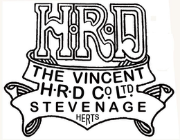 H·R·D THE VINCENT H·R·D CO. LTD. STEVENAGE HERTS logo
