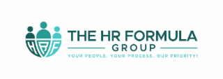 HRF THE HR FORMULA GROUP YOUR PEOPLE. YOUR PROCESS. OUR PRIORITY! logo
