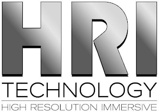 HRI TECHNOLOGY HIGH RESOLUTION IMMERSIVE logo