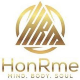 HRM HONRME MIND. BODY. SOUL logo