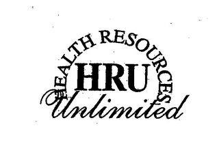 HRU HEALTH RESOURCES UNLIMITED logo
