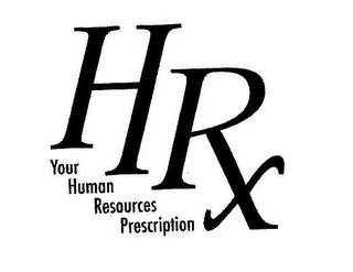 HRX YOUR HUMAN RESOURCES PRESCRIPTION logo