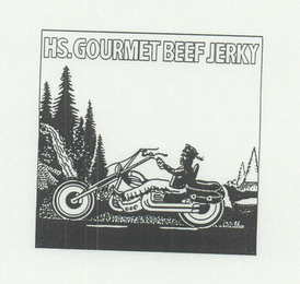 HS. GOURMET BEEF JERKY logo