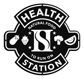 HS HEALTH STATION NATURAL FOOD TO RUN ON logo