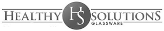HS HEALTHY SOLUTIONS GLASSWARE logo