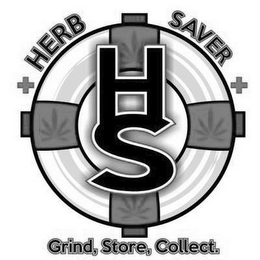 HS HERB SAVER GRIND, STORE, COLLECT. logo