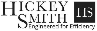 HS HICKEY SMITH ENGINEERED FOR EFFICIENCY logo
