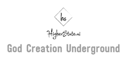 HS HIGHER STATE.AI GOD CREATION UNDERGROUND logo