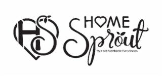 HS HOME SPROUT STYLE AND FUNCTION FOR EVERY SEASON logo