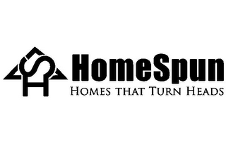HS HOMESPUN HOMES THAT TURN HEADS logo