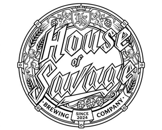 HS HOUSE OF SAVAGE BREWING COMPANY SINCE 2024 logo