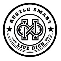 HS HUSTLE SMART LIVE RICH logo
