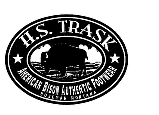 H.S. TRASK AMERICAN BISON AUTHENTIC FOOTWEAR BOZEMAN MONTANA logo