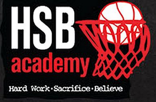 HSB ACADEMY HARD WORK · SACRIFICE · BELIEVE logo