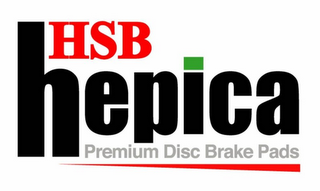 HSB HEPICA PREMIUM DISC BRAKE PADS logo