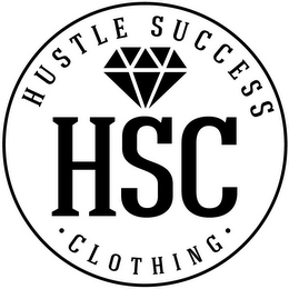 HSC HUSTLE SUCCESS · CLOTHING · logo