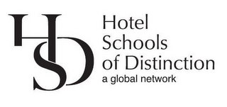 HSD HOTEL SCHOOLS OF DISTINCTION A GLOBAL NETWORK logo