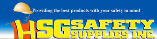 HSG SAFETY SUPPLIES INC. PROVIDING THE BEST PRODUCTS WITH YOUR SAFETY IN MIND logo