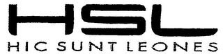 HSL HIC SUNT LEONES logo