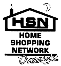 HSN HOME SHOPPING NETWORK OVERNIGHT logo