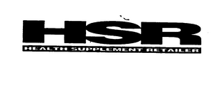 HSR HEALTH SUPPLEMENT RETAILER logo