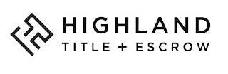HT HIGHLAND TITLE + ESCROW logo