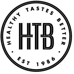 HTB HEALTHY TASTES BETTER EST 1986 logo